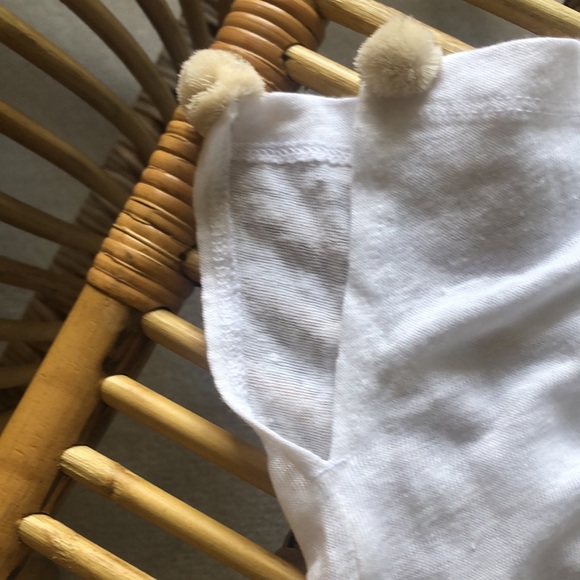 J Crew tank top with tan fringe balls at hem NWOT - Picture 6 of 12